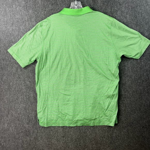 Bobby Jones Polo Men's Extra Large Green Striped Golf Summer - Picture 5 of 7